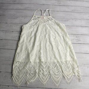 No Boundaries Women's Lace Tank Top Camisole Size M Off White